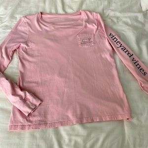 Vineyard vines pink long sleeve tee